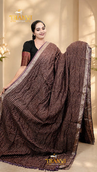 Metallic Linen Saree