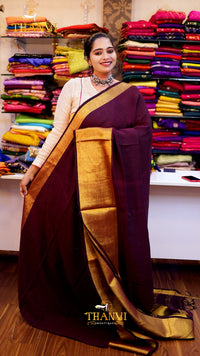 Linen Zari Border Saree