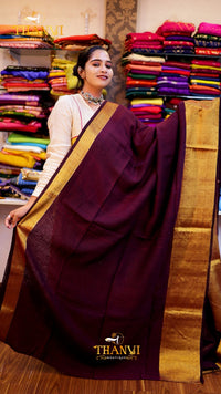 Linen Zari Border Saree