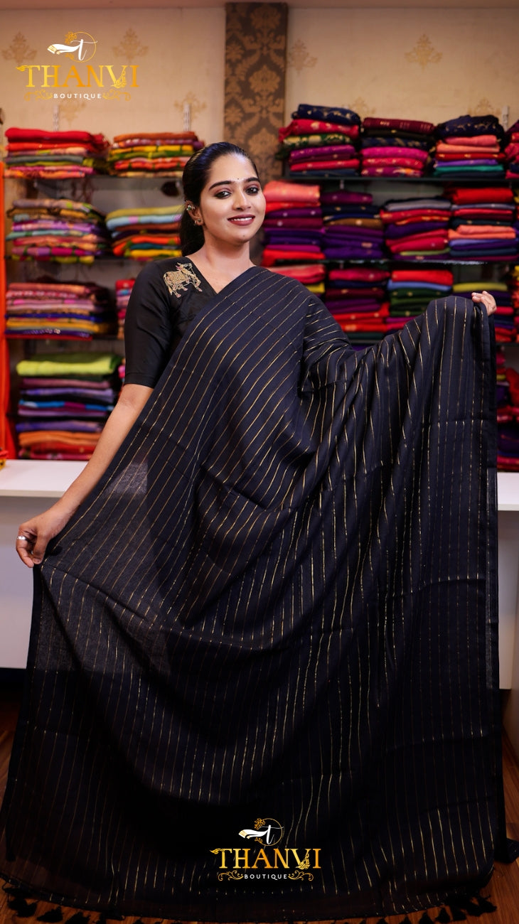 Premium String Border Saree