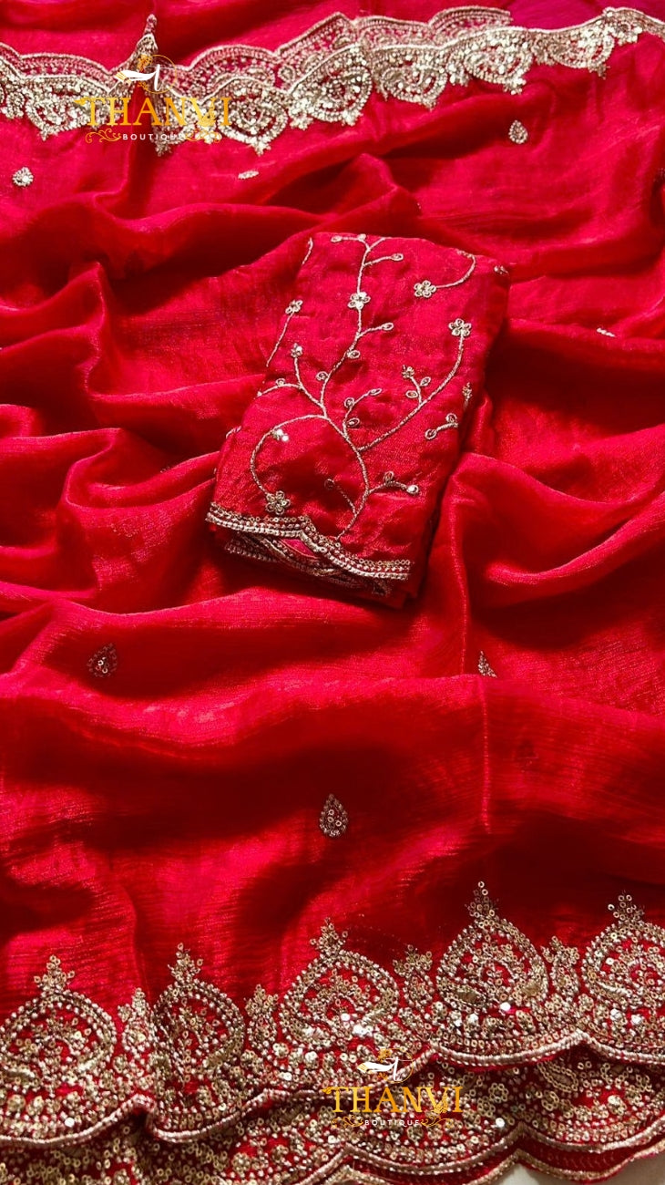 Royale Embroidery Saree