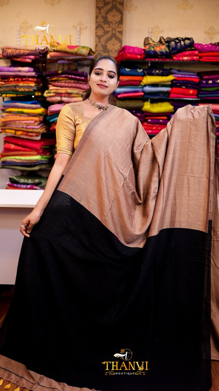 Mulberry Cotton Saree