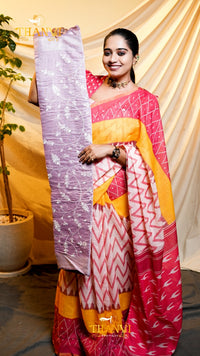 Cotton Embroidery Saree