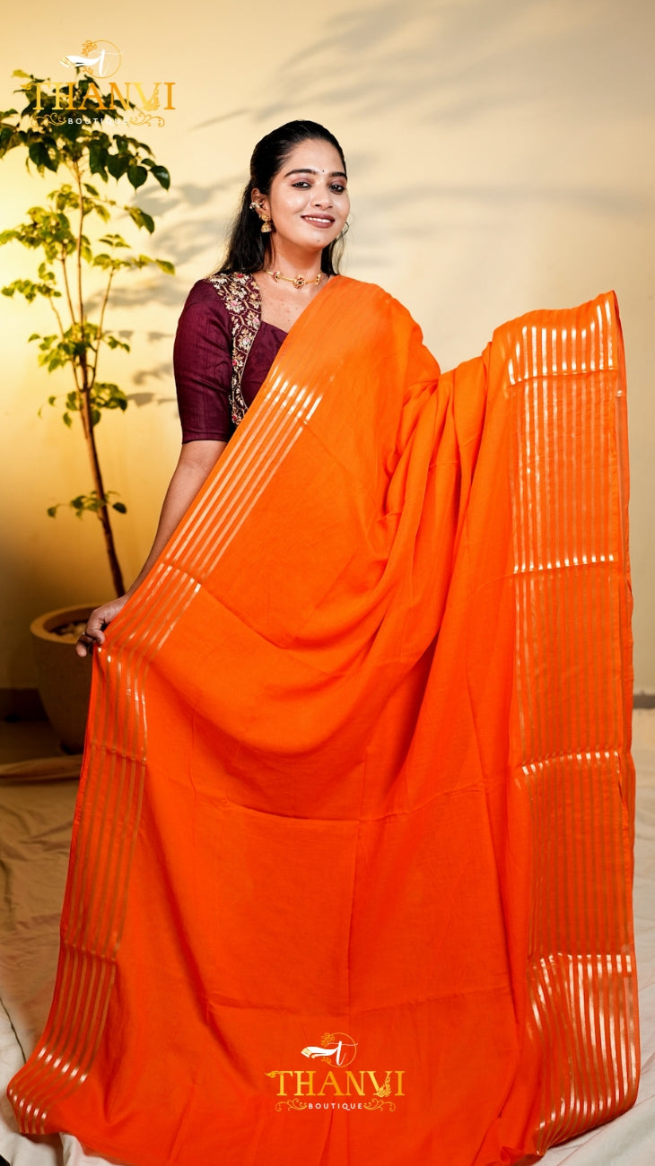 Orange Candy Saree