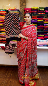 AJARKH MODAL SILK SAREE