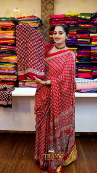 AJARKH MODAL SILK SAREE