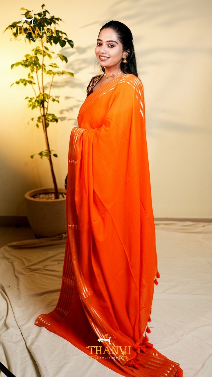 Orange Candy Saree
