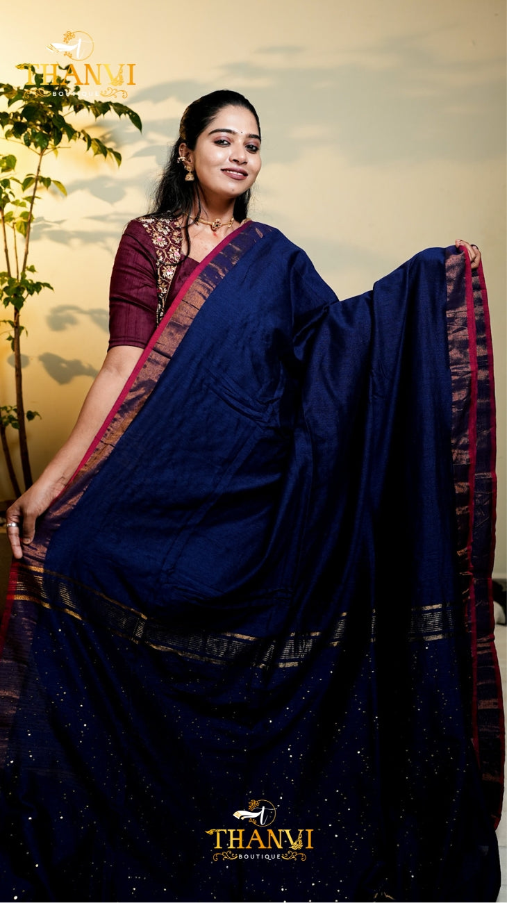 Mulberry Sequence Saree