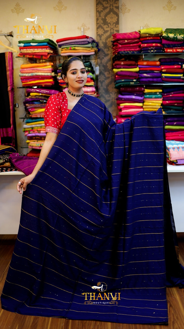 Mulberry Sequence Saree