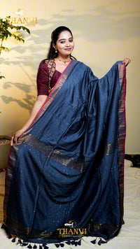 Mulberry Sequence Saree
