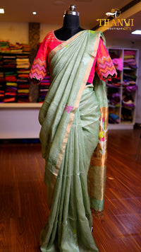 Linen Matka Saree