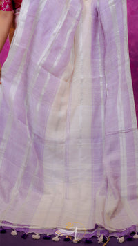 Kanchi Checks Linen Saree
