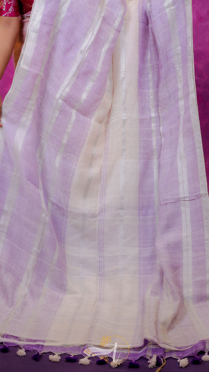 Kanchi Checks Linen Saree