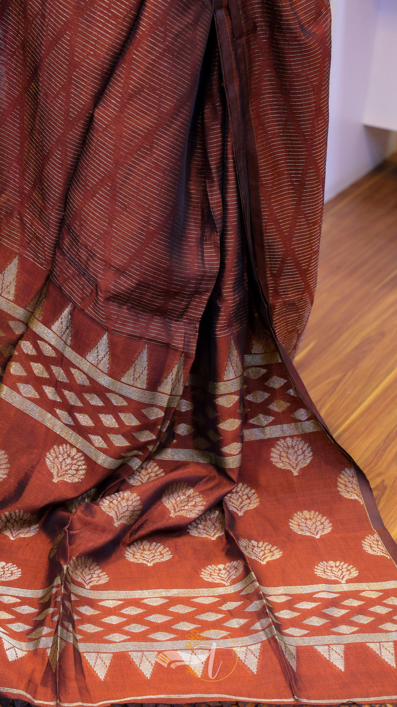 Chanderi Linen Saree