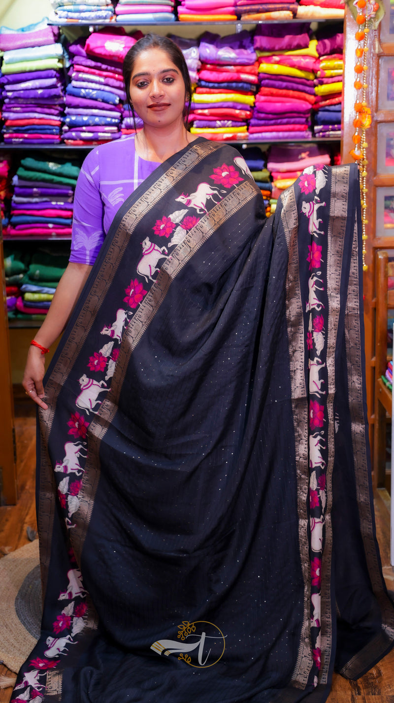 Elephant Silk Saree