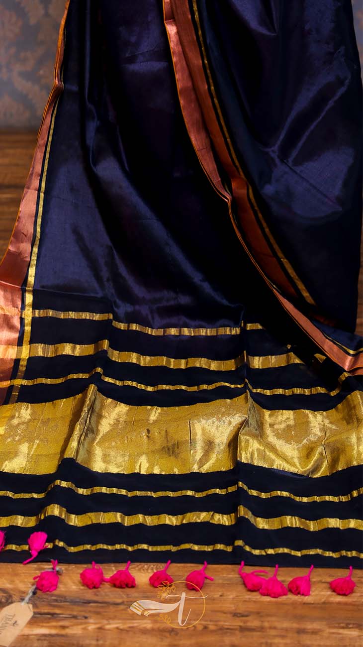 Metallic Tissue Cotton Saree