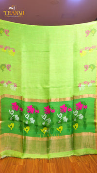 Linen Matka Tissue Saree