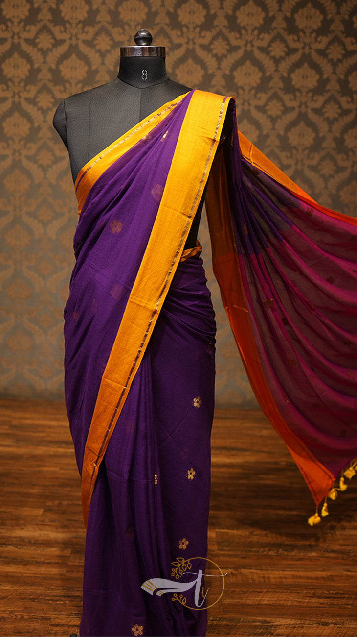 Cotton Floral Zari