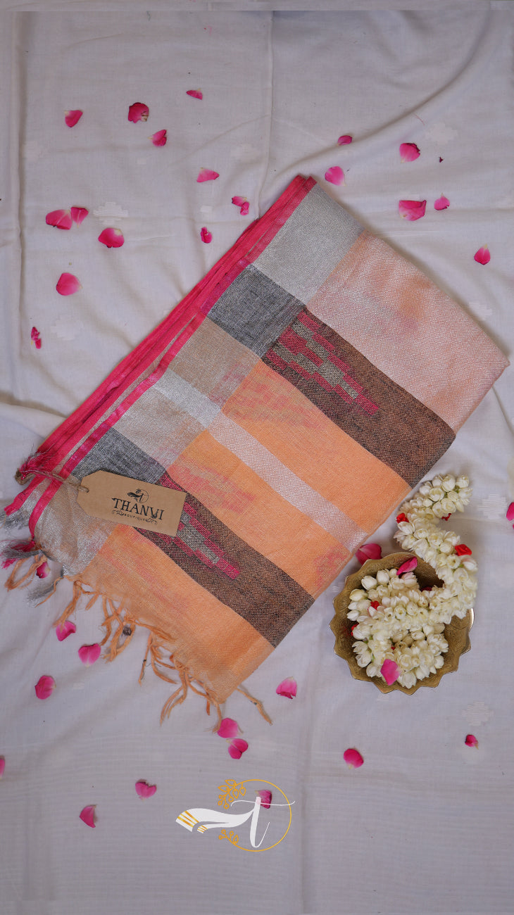 Linen Butta Saree