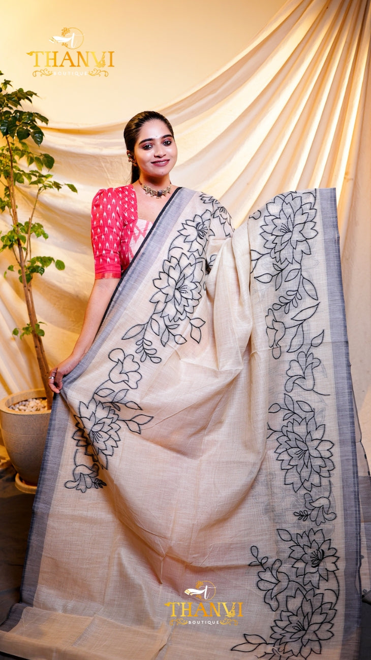 Soft Muga Pallu Saree