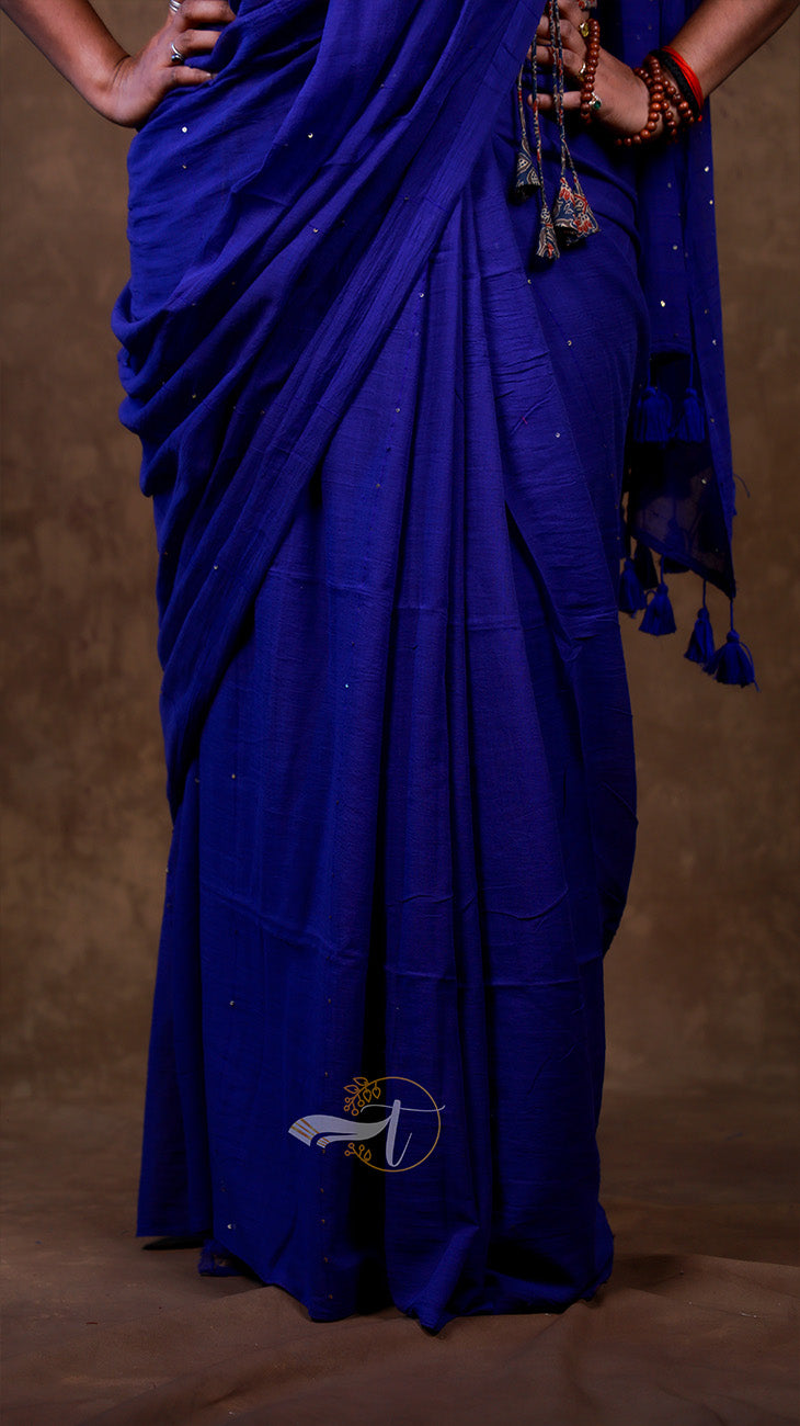 Mul Linen Sequence Saree