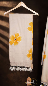 Modal Painted Cotton Saree