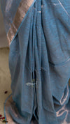 Premium Metallic Tissue Linen Saree
