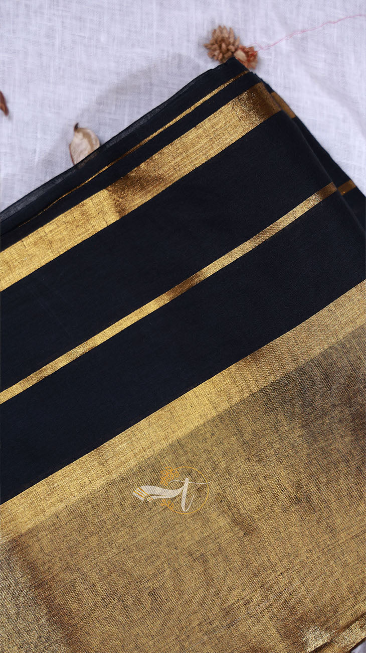 Crushed Tissue Cotton Saree