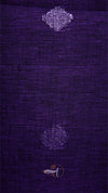 Purple fabric with geometric patterns