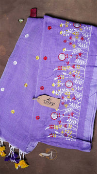 Flower Embroidery Saree