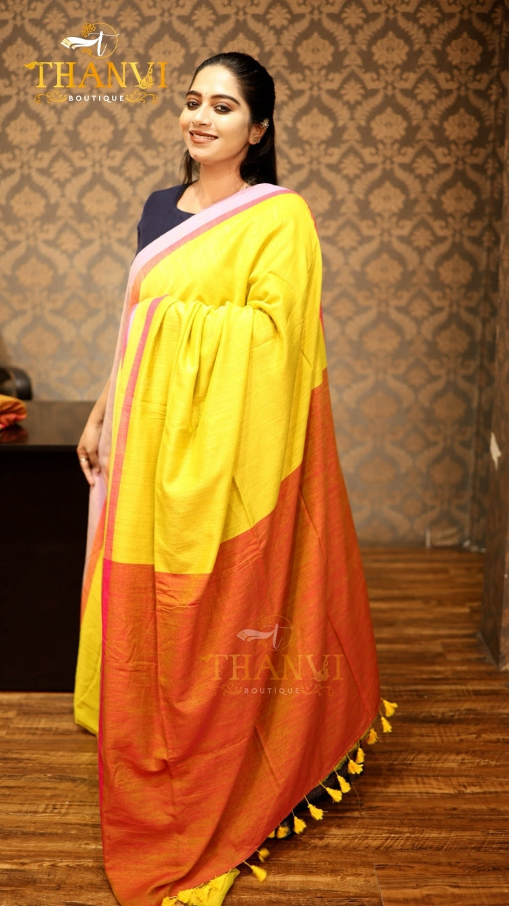 String Border Saree