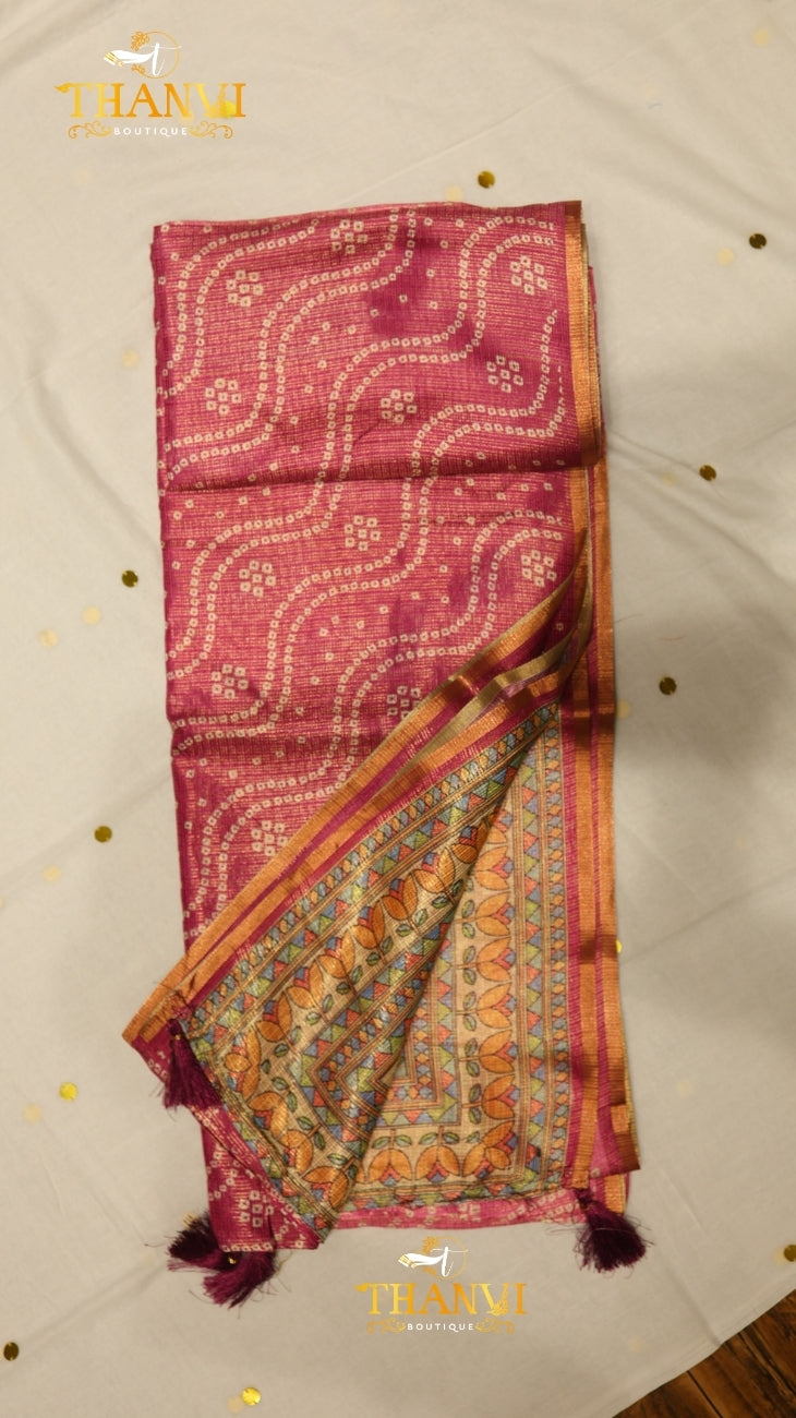 Premium Floral Print Saree