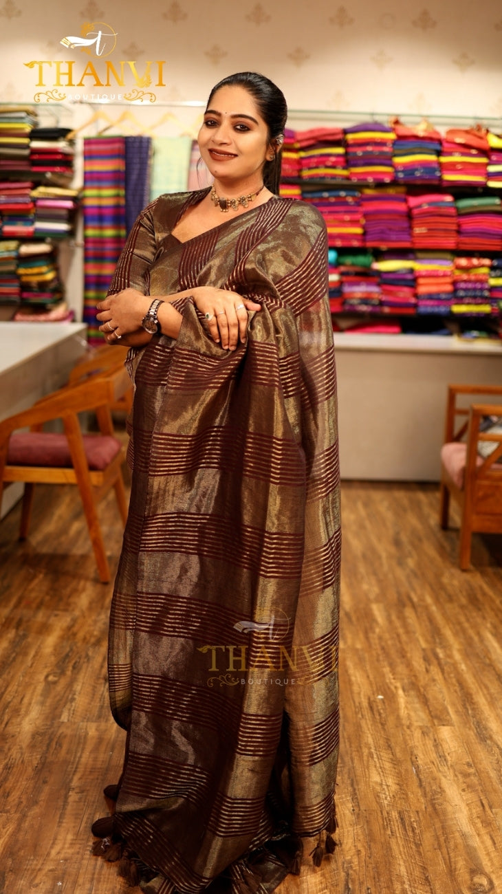 Tissue Cotton Saree
