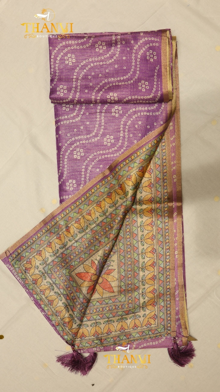 Premium Floral Print Saree