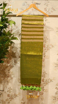 Linen Sequence Saree