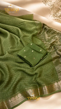 Crushed satin Saree