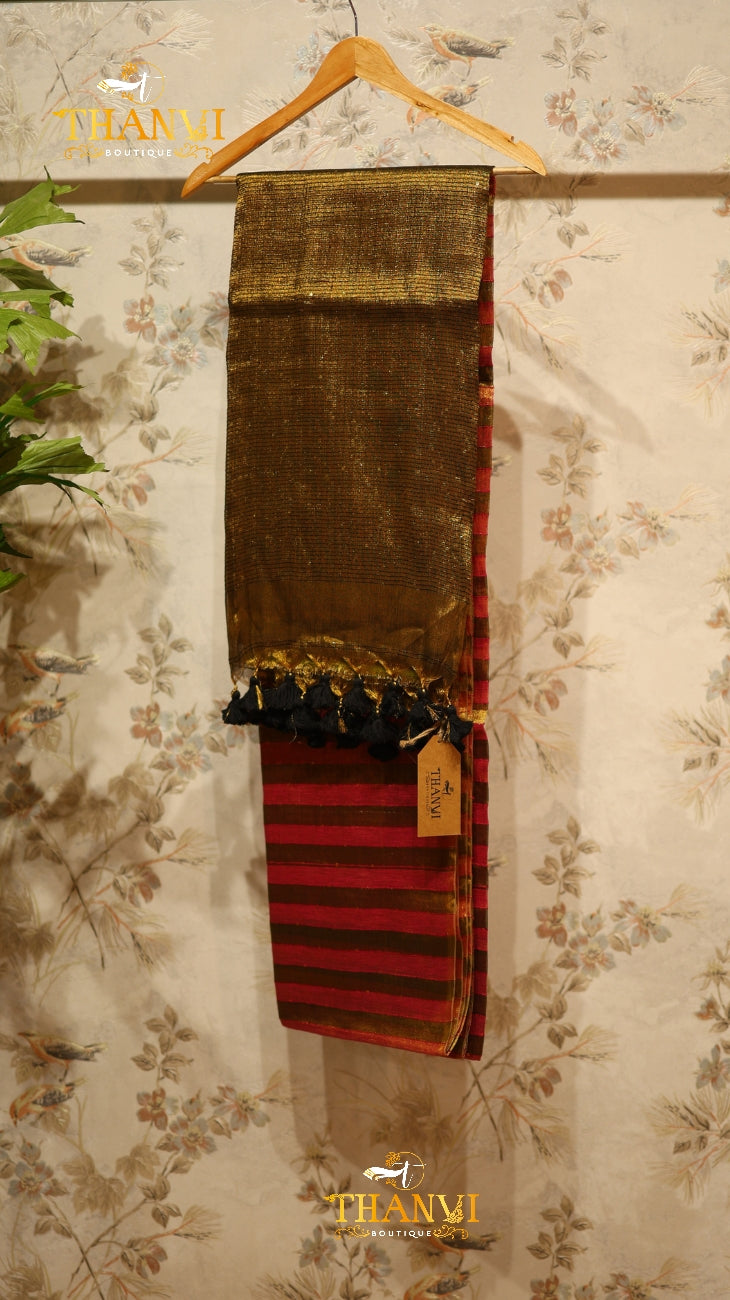 Linen Sequence Saree