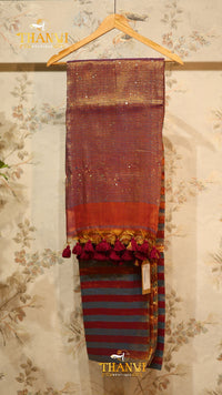 Linen Sequence Saree