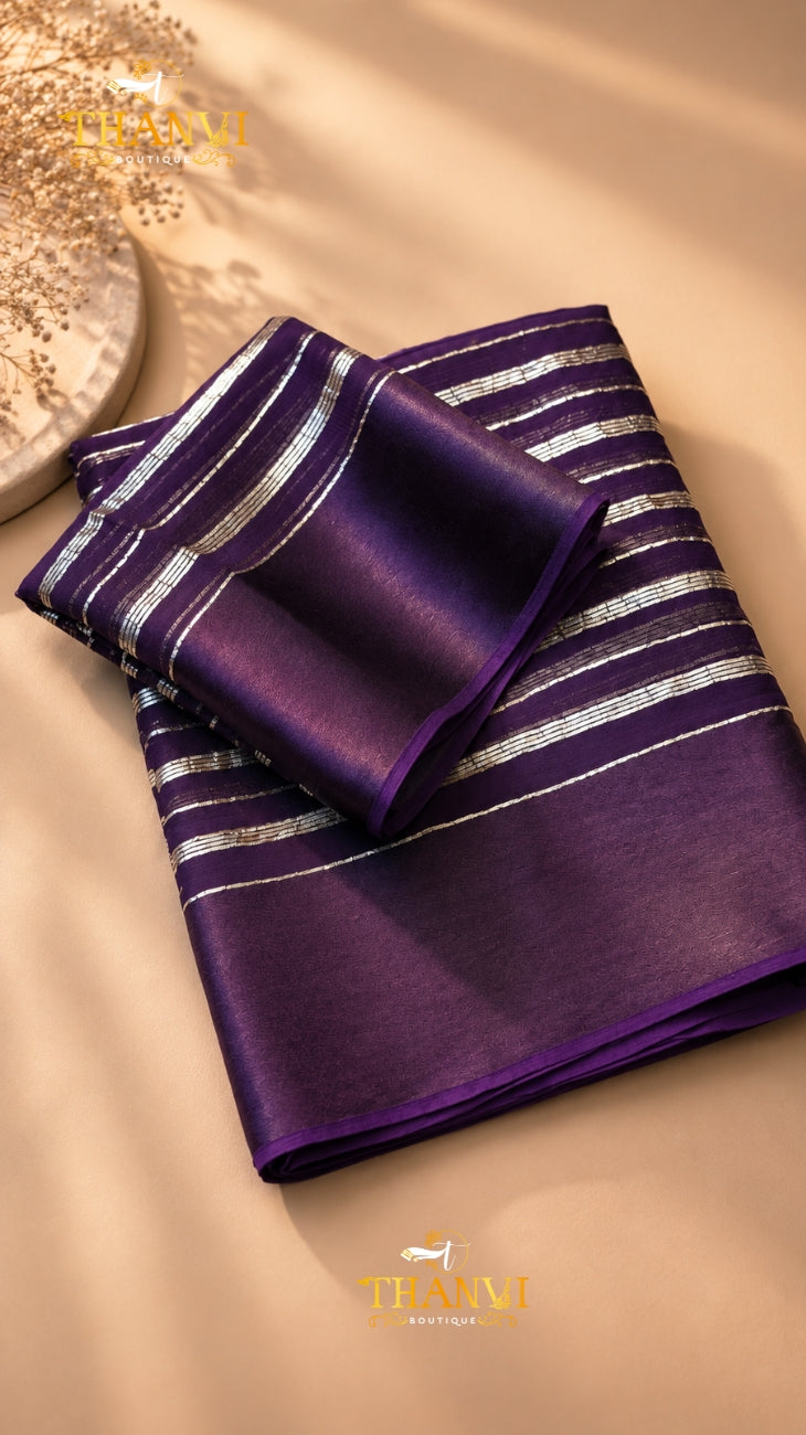 Crushed Satin Saree