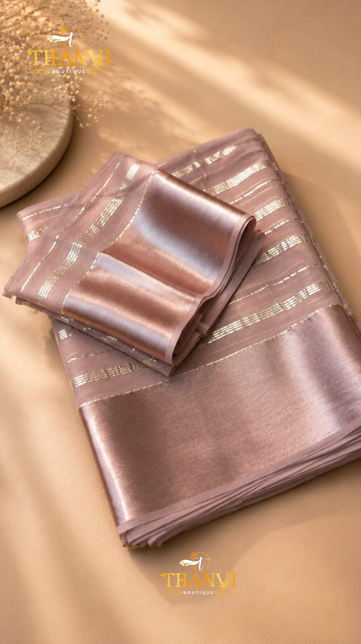 Crushed Satin Saree