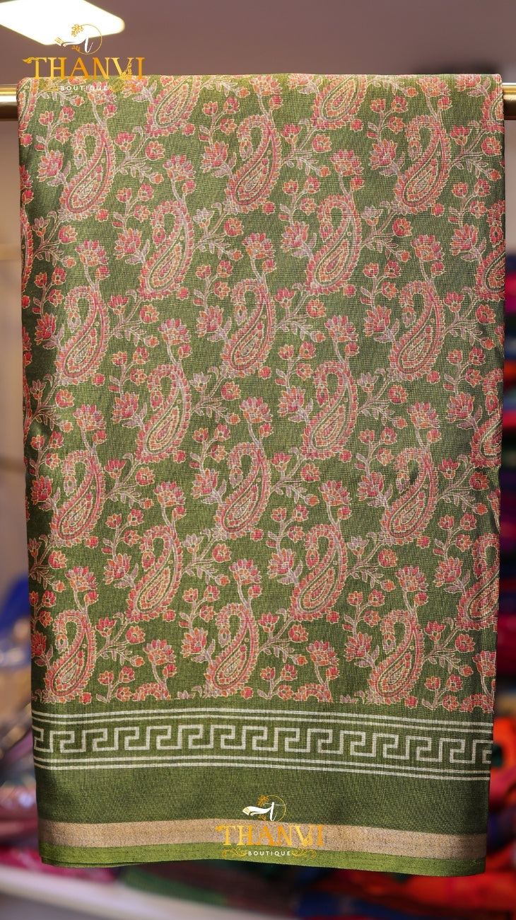 Premium Floral Print Saree