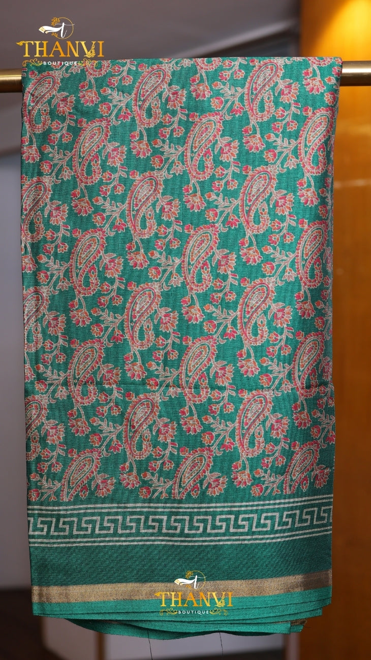 Premium Floral Print Saree