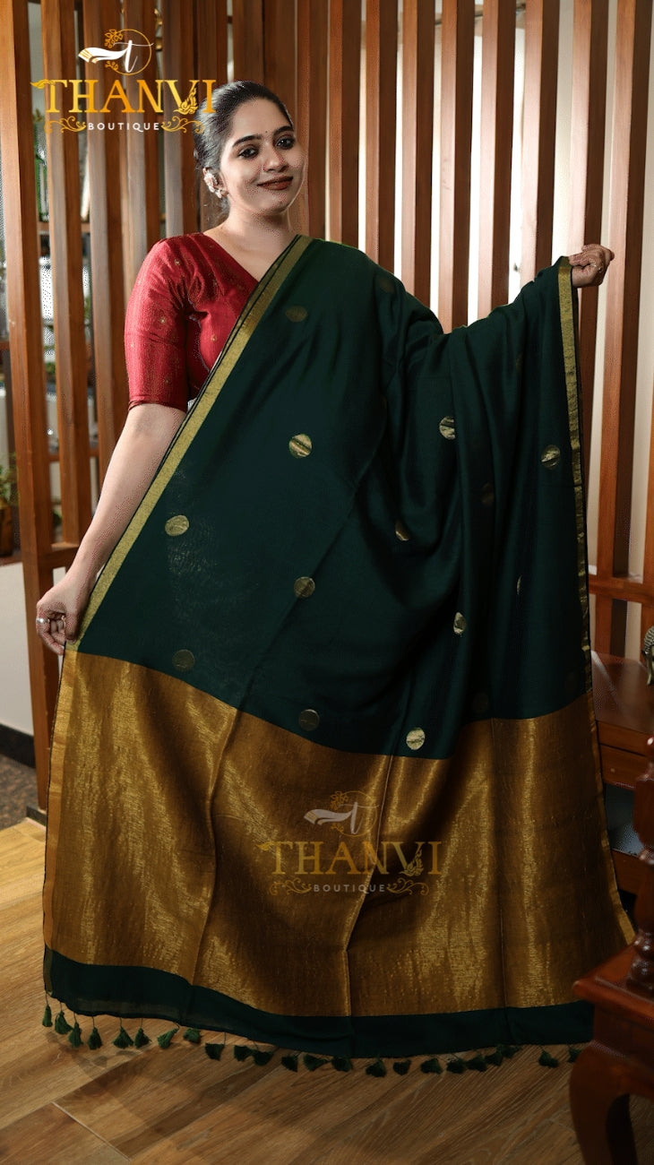 Mashru Cotton Silk Saree