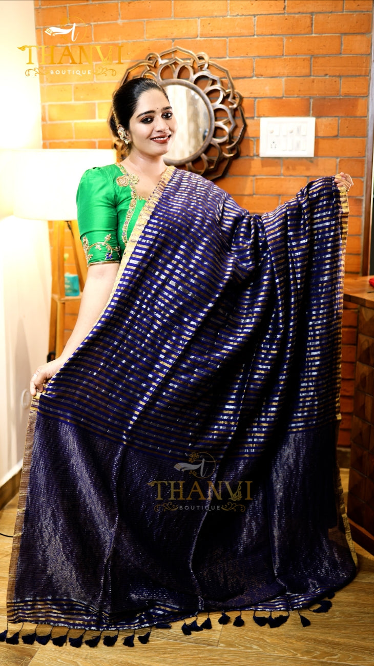 Metallic Stripes Mulberry