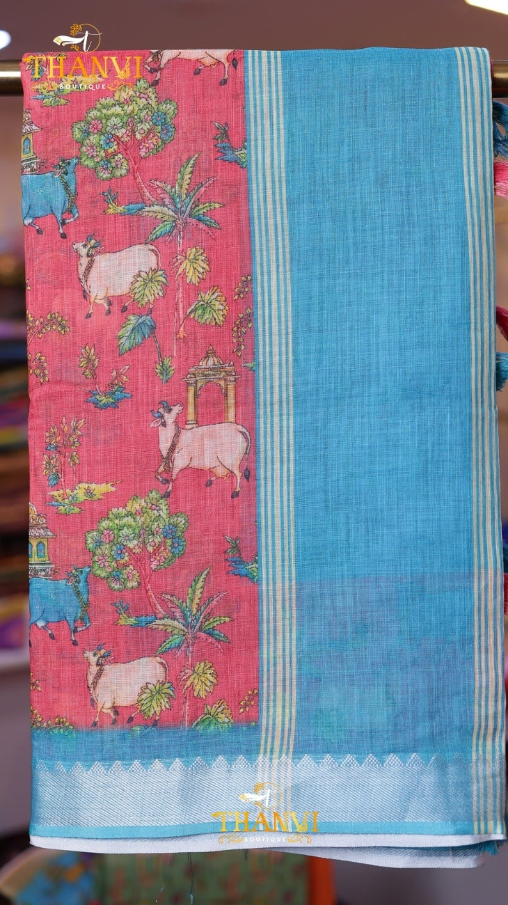 Kota Weaved Cotton Saree