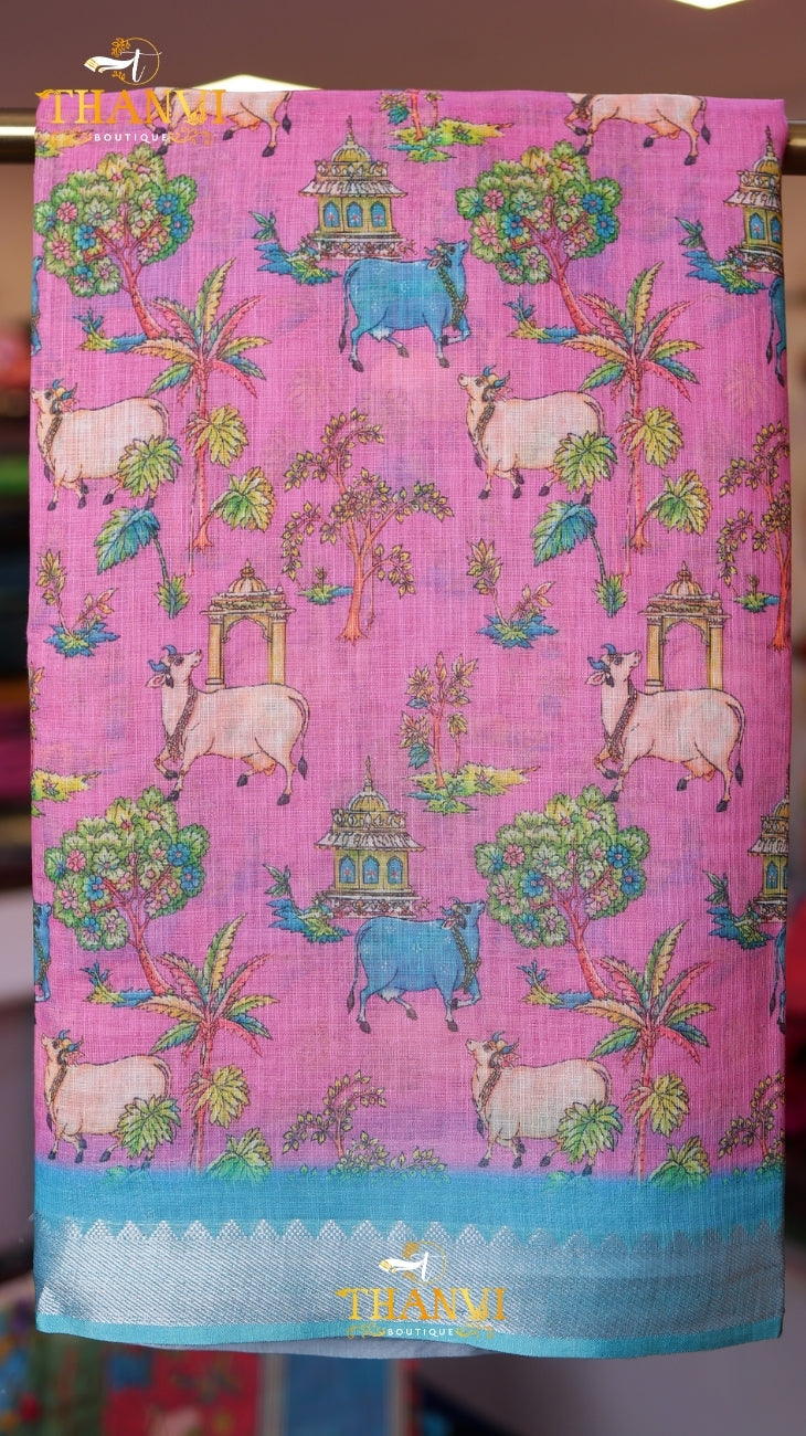 Kota Weaved Cotton Saree