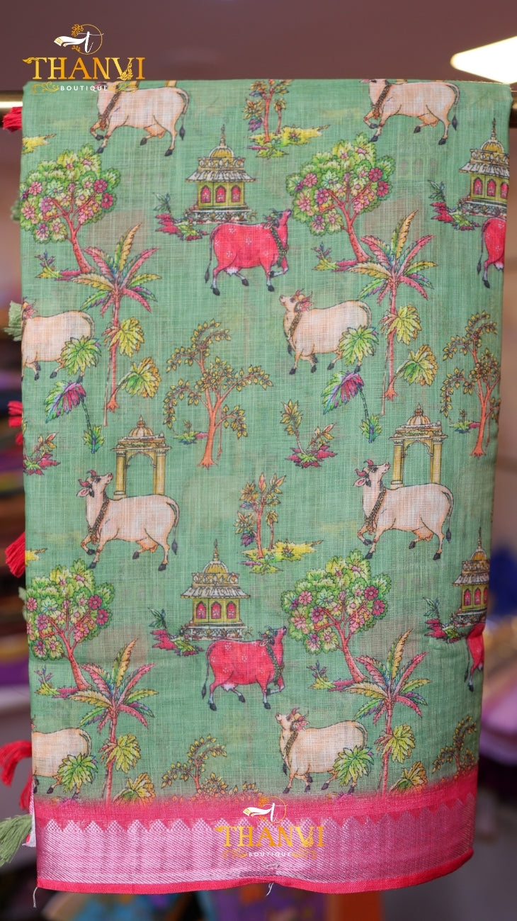 Kota Weaved Cotton Saree