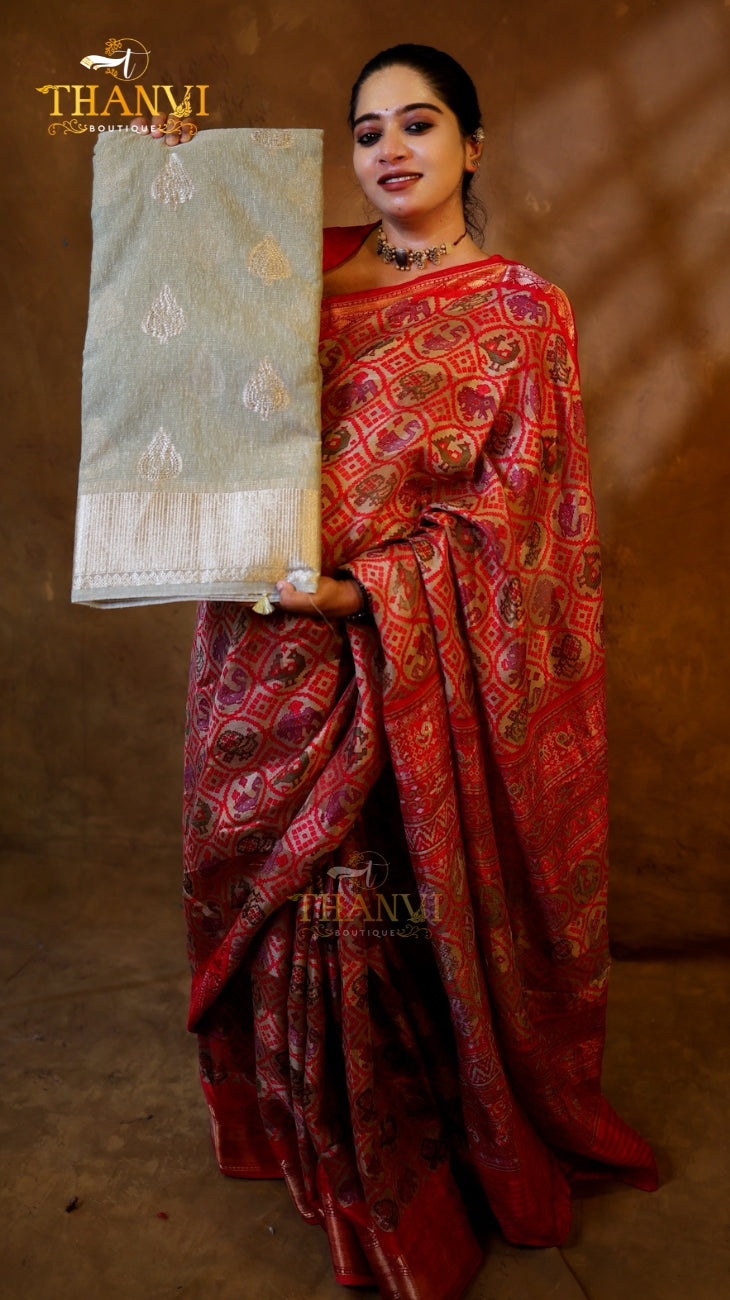 Tussar Cotton Saree