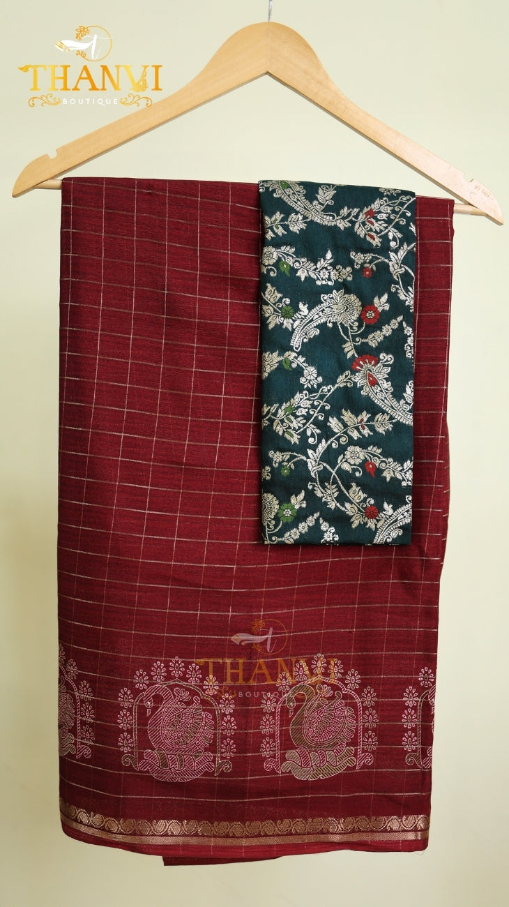 Chandramuki Checks Saree