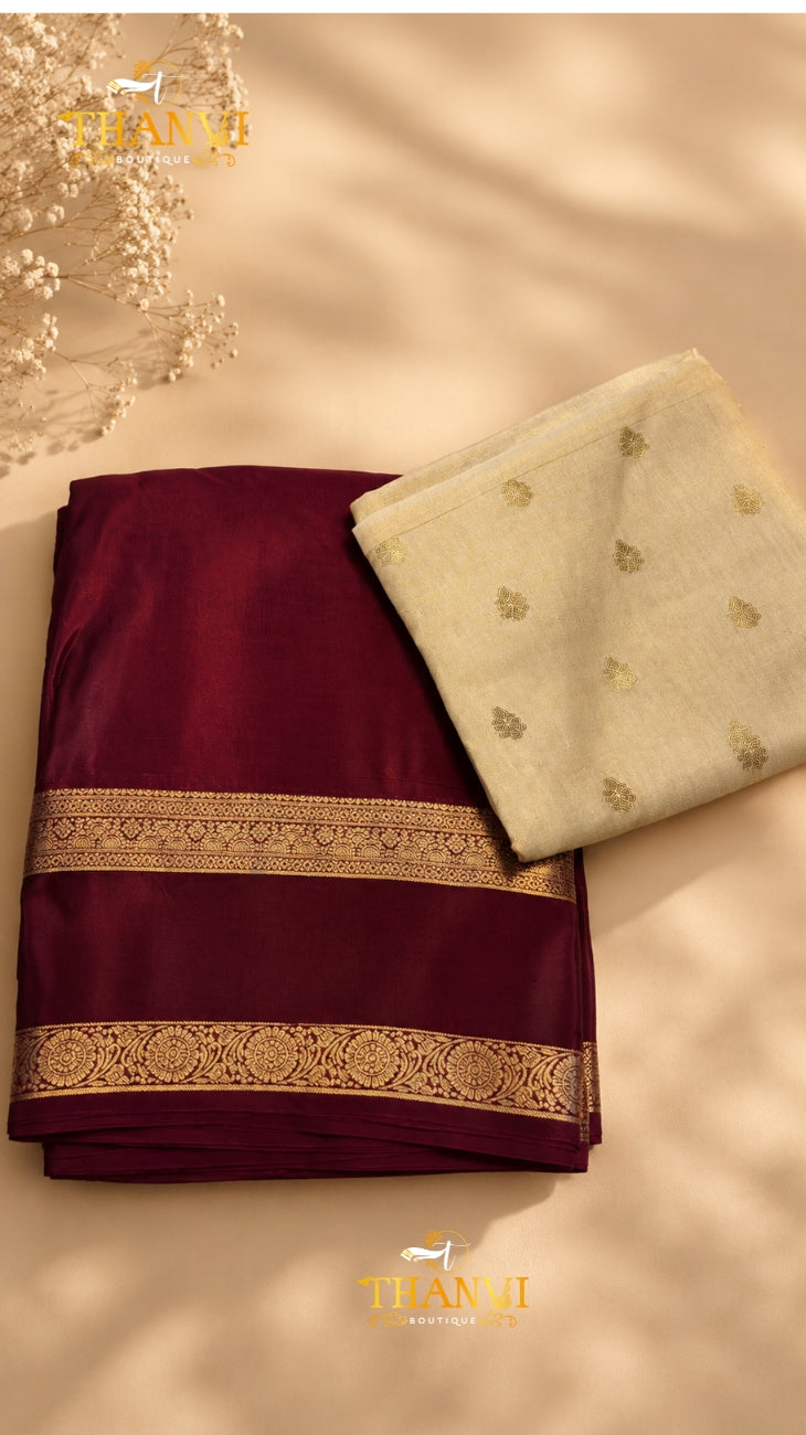 Double Layer Mysore Silk saree